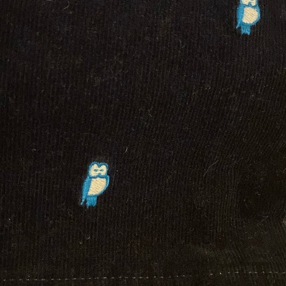 Talbots Owl Embroidered Simply Flattering Pin Whale Corduroy Pants 8P - Picture 4 of 7